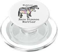 Mère à un guerrier de maladies rares médicales Zebra Strong EDS PopSockets PopGrip pour MagSafe