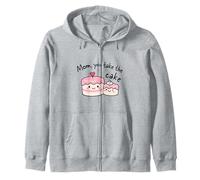 Mère avec Inscription « Mom You Take The Cake » Sweat à Capuche