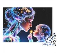 Mère Cosmique et Enfant 1000 Teile Recycled Karton Puzzle Jigsaw Puzzle 1000 Teile Für Erwachsene Kinder AB 12 Jahren Brain Training Stressabbau Entspannung 52x38cm/1000pcs