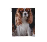 Mère du Cavalier King Charles Spaniel avec Ses Petits, Sac de Rangement pour Femmes, Portefeuille supérieur à Presser, Petit Porte-Monnaie, Pochette de Changement
