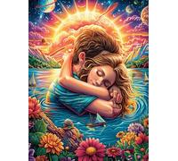 Mère et Enfant dans Le Jardin Magique 300 Pieces Casse-tête Adulte en Carton Rigide sans Déformation Jeu De Société Famille Très Difficile Cadeau Noël Qualité Premium Pas Cher 300 PCS