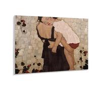 Mère Et Enfant par Gustav Klimt Réplique Affiches Puzzle en 1000 Pièces Jouets pour Adultes Jeu De Décompression