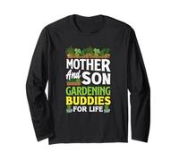 Mère et Fils Gardening Buddies for Life Funny Gardening Manche Longue