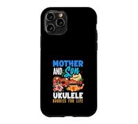 Mère et Fils, ukulélé, Copains pour la Vie, Musique hawaïenne Coque pour iPhone 11 Pro