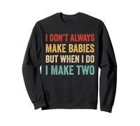 Mère et père seront père de Jumeaux Vintage Twin Father Sweatshirt