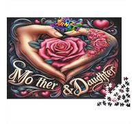 Mère Fille Art Puzzle 1000 Pièces Adulte sans Poussière, Jeu De Puzzle À Assembler Soi-même Ultra Difficult Puzzle pour Un Jeu De Puzzle De Fête, pour Les Amateurs D'énigmes 70
