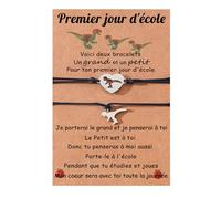 Mere Fille Bracelet 2PCS Bracelets pour Enfants de l'école primaire Cadeaux de Rentrée pour Fils Filles Cadeau Maman Anniversaire Fetes Des Mere (Style 2)