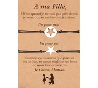 Mere Fille Bracelet 2PCS Bracelets pour Enfants de l'école primaire Cadeaux de Rentrée pour Fils Filles Cadeau Maman Anniversaire Fetes Des Mere (Style 5)