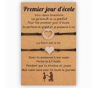 Mere Fille Bracelet 2PCS Bracelets pour Enfants de l'école primaire Cadeaux de Rentrée pour Fils Filles Cadeau Maman Anniversaire Fetes Des Mere (Style 3)