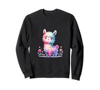 Mère Lama Mignonne pour Les Amateurs de Lama d'art coloré pour Les Amateurs de Lama Sweatshirt