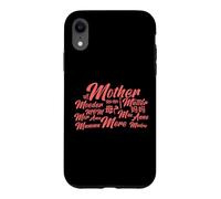 Mère Mama Moeder Mãe en Langues étrangères Fête des Mères Maman Coque pour iPhone XR