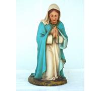 mère Marie accroupie de taille moyenne priant 64cm de haut Figurine de décoration - polyrésine - réduite - pour l'extérieur