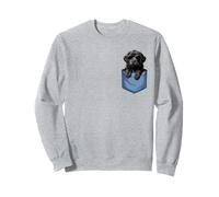 Mère mignonne de poche Newfie Chiot Lover Terre-Neuve Sweatshirt