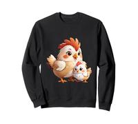 Mère Mignonne Poule et bébé Poussin Animal de la Ferme Sweatshirt