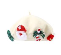 Mere Noel Deguisement Femme Chapeau De Noël Bonnet Lutin Adulte Pere Berret Père Beret Rouge Cape Francais Mère Tenue Lumineux Basque Béret Accessoires Homme Costume Beretta Led Bérets Déguisement