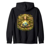 Mère Terre Déesse Nature Art Devine Énergie Féminine Sweat à Capuche