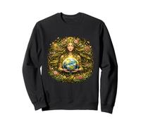 Mère Terre Déesse Nature Art Devine Énergie Féminine Sweatshirt
