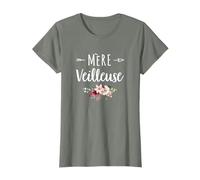 Mère Veilleuse Merveilleuse Maman Cadeau Fête des Mères Fleur T-Shirt