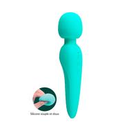 Meredith Wand Silicone Waterproof 7 Modes 5 Intensités Rechargeable USB
