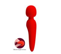 Meredith Wand Silicone Waterproof 7 Modes 5 Intensités Rechargeable USB