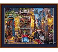 Merejka K-160 Kit de broderie au point de croix en coton Multicolore 30 x 40 cm