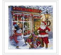 Merejka K-213 The Toy Shop Kit de broderie au point de croix compté Coton Multicolore 30 x 30 cm