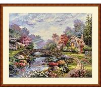Merejka K-233 Springtime Glory Kit de broderie au point de croix compté Coton Multicolore 30 x 39 cm