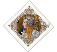 Merejka Kit de broderie au point de croix en coton, multicolore, 34,5 x 34,5 cm