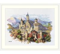 Merejka Kit de point de croix Château de Nouveau-schwan, motif compté 25 x 35 cm