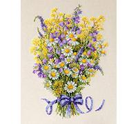 Merejka kit de point de croix - Fleurs d'été