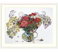 Merejka Kit point de croix compté Zinnia et aneth