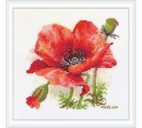 Merejka Kit point de croix - Coquelicot rouge
