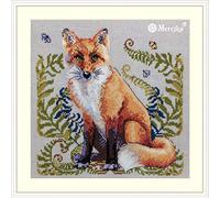 Merejka Kit point de croix en coton Multicolore 20 x 20 cm