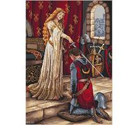 Merejka Kit point de croix en coton Multicolore 40 x 30 cm