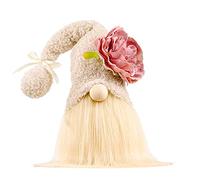 Mères Jour GNOME D' été Fleur en Peluche Suédois Tomte Main Oeillet Printemps Poupée Nain Table Santa Figurine pour La Décoration De Fête des Mères