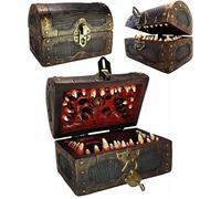 Merhoff & Larkin DND Boîte de rangement pour dés polyédriques D&D | Peut contenir jusqu'à 5 jeux de dés | Parfaite pour votre jeu de donjons et dragons pour ranger les dés avec style |