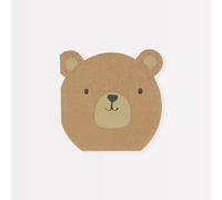 Meri Meri Lot de 16 serviettes de fête jetables en papier épais et absorbant, 3 plis, décorations de fête prénatale, 13 x 12,7 cm