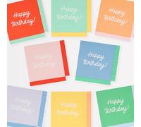 Meri Meri Lot de 16 serviettes jetables en papier épais et absorbant, 3 plis, couleurs vives, bordure à franges