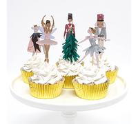 Meri Meri Lot de 24 caissettes et décorations pour cupcakes Casse-noisette