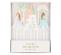 Meri Meri Lot de 5 bougies magiques princesse