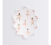 Meri Meri Lot de 8 assiettes ballerines
