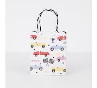 Meri Meri Lot de 8 sacs de fête Motif voiture de course