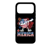 Merica Baseball Dabbing 4th of July Patriotic American Flag Coque pour iPhone 17 Pro Max