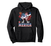 Merica Football Dabbing 4th of July Patriotic American Sweat à Capuche
