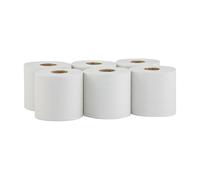 Merida Essuie-mains Papier Rouleau Dévidage 28 g/m² 320 m 20 cm 1 pli | Rouleau d'essuie-mains Merida CLASSIC, 1 pli, 320 m, Ø 20 cm, blanc, ECOLABEL, établissement, pour distributeur, collectivité