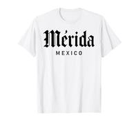 Mérida Mexique Rétro Yucatan Voyage Art Cathédrale Mexicaine T-Shirt