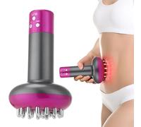 Meridian Brosse électrique rechargeable à 6 vitesses par micro-courant Vibration Chauffage Thérapie Anti Cellulite Corps Minceur Masseur Guasha