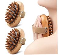 Meridian Brush Massage Body 2PCS Outils de massage en bois portables avec sangle Gua Sha Masseur corporel pour éliminer la cellulite, façonner, soulager les douleurs musculaires Meridian Brush