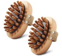 Meridian Brush Massage Body 2PCS Outils de massage portables en bois avec sangle Gua Sha Masseur corporel pour éliminer la cellulite, façonner, soulager les douleurs musculaires