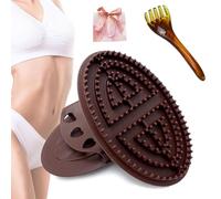 Meridian Brush Massage Body, Meridian Brush Massage Brushs, Cepillo De Meridianos para Masajes, Full Body Relaxation Meridianss Massages Brushs, Beauty Salon Professional Custom (Brown)